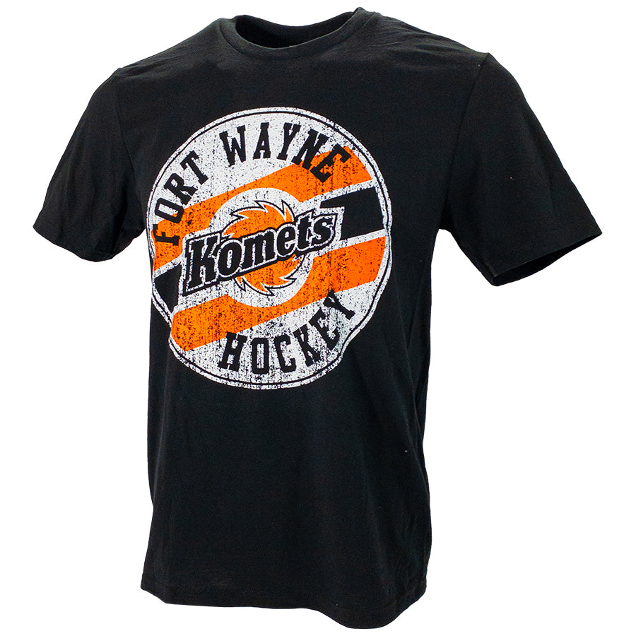 Youth Short Sleeve Circle Logo Black Komets T Shirt Fort Wayne Komets youth-short-sleeve-circle-logo-black-komets-t-shirt-fort-wayne-komets