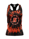 Fort Wayne Komets Tie-Dye Women's Racerback Hockey Tank - Made to Order