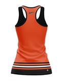 Fort Wayne Komets Orange Women's Racerback Hockey Tank - Made to Order