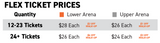 Komets Flex Tickets - Lower Arena