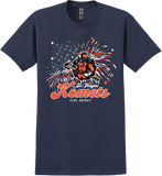 Short Sleeve Patriotic Navy Short Sleeve Komets T Shirt