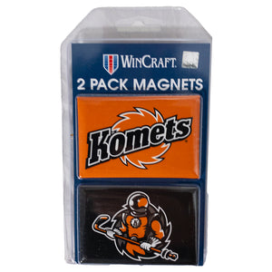 Magnets 2ct, Refrigerator Rectangle - Spaceman / Logo
