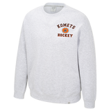 Light Heather Grey Fort Wayne Komets Crewneck with Combo screenprint/embroidery