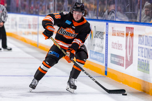 Kyle Crnkovic Game Used 2024-25 Komets Black Jersey