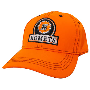 Orange Fireball Snapback Hat