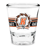 Clear Shot Glass - Fort Wayne Komets 75th Anniversary Commemorative Collectible