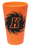 SiliPint Unbreakable 16oz Pint - Orange with Fort Wayne Komets Fireball