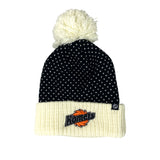 Women's Ivory and Black Fort Wayne Komets Knit Winter Hat
