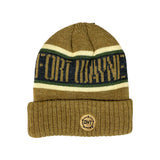 Copper Brown with Black Knit Fort Wayne Komets OHT Winter Hat