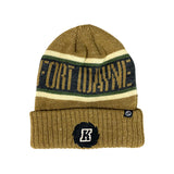 Copper Brown with Black Knit Fort Wayne Komets OHT Winter Hat