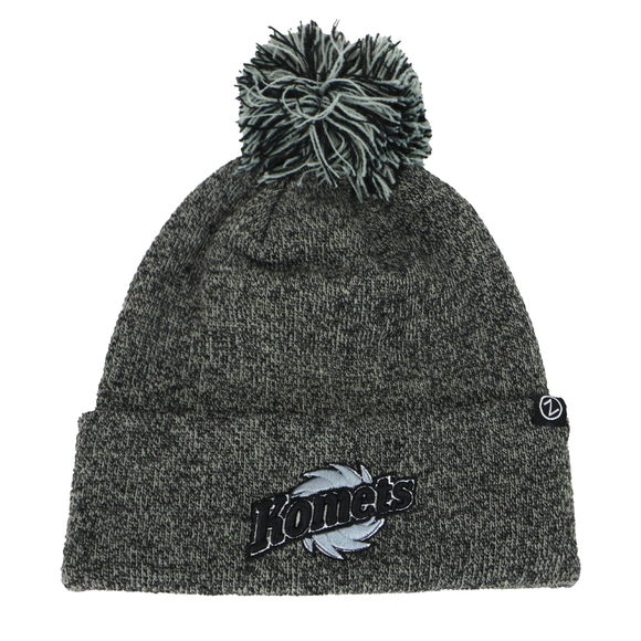 Knit Light Grey/Black Hat