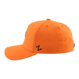 Fitted Orange and Black Fireball Hat
