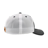 Fitted Black/White mesh Hat