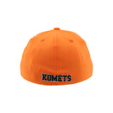 Fitted Orange and Black Fireball Hat
