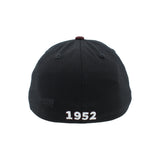 Fitted First Logo Maroon and Black Hat