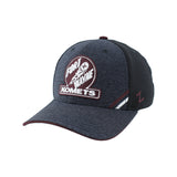 Fitted First Logo Maroon and Black Hat