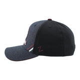 Fitted First Logo Maroon and Black Hat