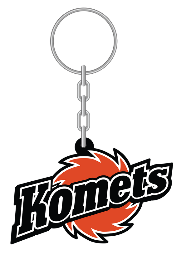Metal Komets Primary Logo Keychain