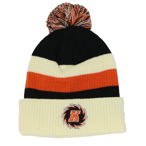 Knit - Old School Creme with Black Fireball