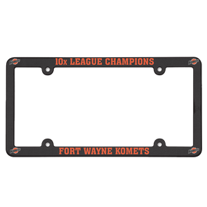 License Plate Frame - Plastic - 10x League Champs