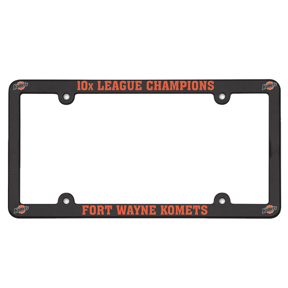 License Plate Frame - Plastic - 10x League Champs