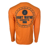 Orange OHT Long Sleeve 2 side Fort Wayne Komets T Shirt
