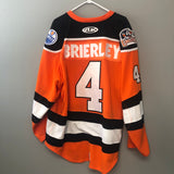 #4 Taylor Brierly, Orange Game Issued Jersey