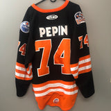 #74 Marc-Antoine Pépin, Black Game Issued Jersey