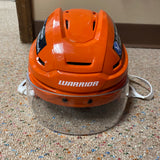 2024-2025 Orange Game Used Helmet #55