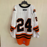 2022-23 White Game Issued Jersey - #24 | XL