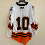 2023-24 White Game Issued Jersey - #10 | Large