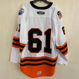 2023-24 White Game Issued Jersey - #61 | XL