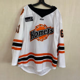 2025-26 White Game Issued Jersey - #61 | 2XL