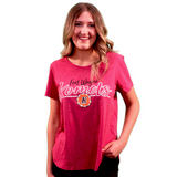 Short Sleeve Womens Pink Komets T Shirt