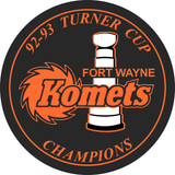 1993 Fort Wayne Komets Turner Cup Champions Retro Souvenir Puck