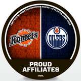 Proud Affiliate Souvenir Puck - Edmonton Oilers Fort Wayne Komets