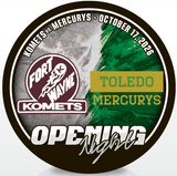 1952 Opening Night Puck - Fort Wayne Komets vs Toledo Mercurys