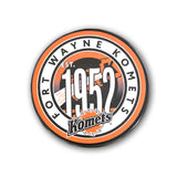 1952 Souvenir Puck features the Shooting Star Komets Logo