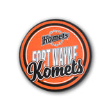 Orange Script Fort Wayne Komets Souvenir Puck