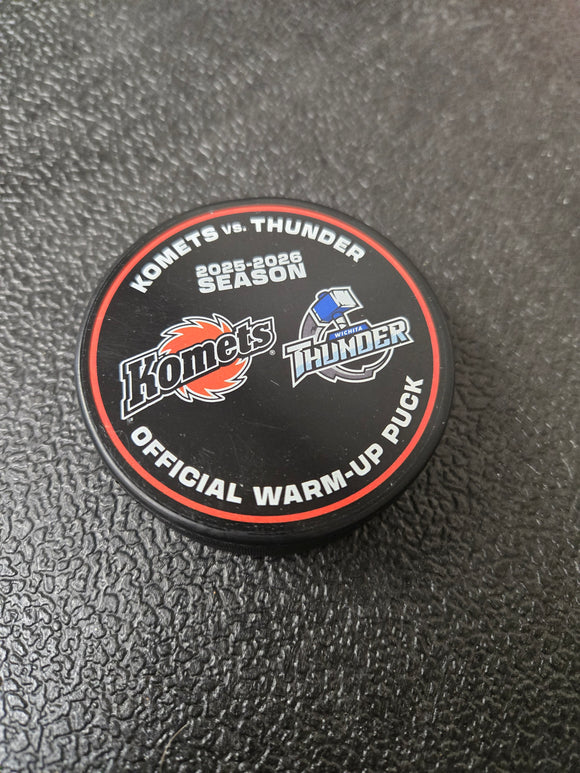 Used Warm Up Puck - Wichita 23 Nov 2025