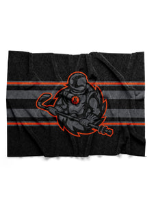 Fort Wayne Komets Black Sherpa Blanket - Made to Order