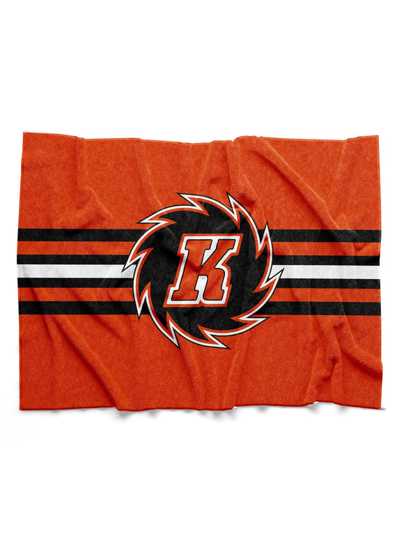 Fort Wayne Komets Orange Sherpa Blanket - Made to Order