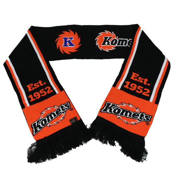 Knit History of the Komets Scarf