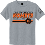 Old Time Hockey Grey Short Sleeve T Shirt - Komets Anniversary