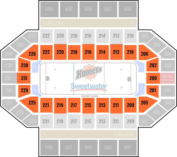 Komets Flex Tickets - Lower Arena