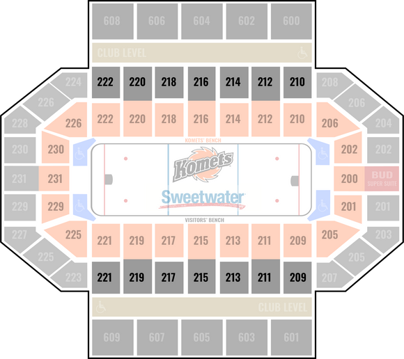 Komets Flex Tickets - Upper Arena